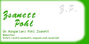 zsanett pohl business card